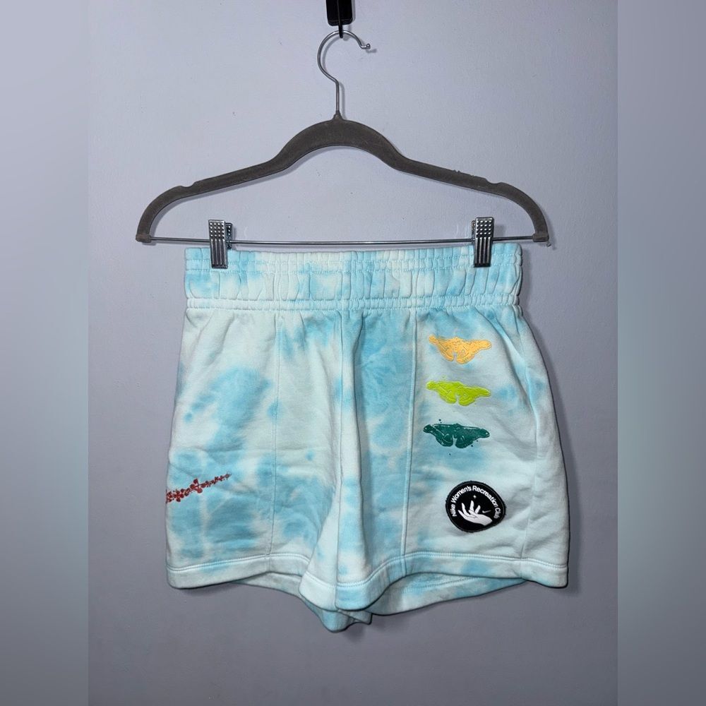 Nike Womens Embroidered Tie Dye Running Training Shorts Size Small EUC